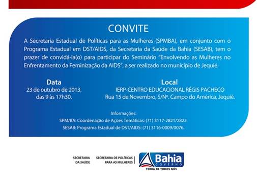 Convite para o Seminário