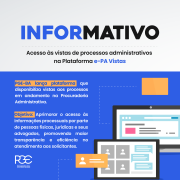 INFORMATIVO - Acesso às vistas de processos administrativos na Plataforma e-PA Vistas 1