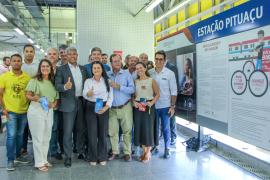 Chegada do shuttle elétrico