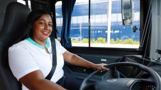 Chegada do shuttle elétrico