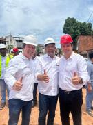 As obras de macrodrenagem dos rios Jaguaribe e Mangabeira, em Salvador, chegaram a 80% de execução. 