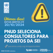 Últimos dias para inscrição nos editais do PNUD