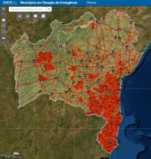 SEI apresenta mapa interativo dos municípios atingidos pela chuva