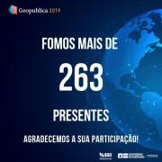 SEI agradece o sucesso da 8ª edição do Geopublica