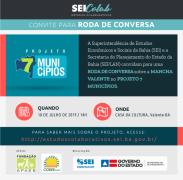 Valente sedia seminário e roda de conversa do Projeto 7 Municípios