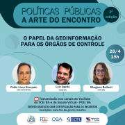 PGE e TCE realizam live sobre geoinformação com participação da SEI