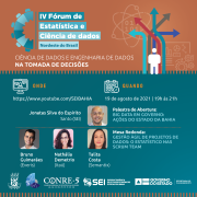 Acontece hoje o último dia do IV Fórum de Estatística e Ciência de Dados