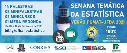UFBA tem inscrições abertas para a Semana Temática da Estatística