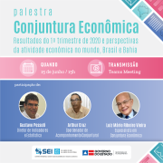 SEI realiza primeira palestra on-line de Conjuntura Econômica