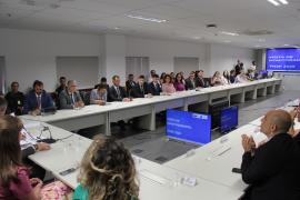 Diretoria de Gestão do Fundo Nacional de Segurança Pública realiza visita técnica na SSP 