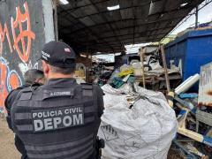 Polícia Civil deflagra fase II da Operação Escudo Urbano e mais um ferro-velho é alvo