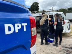 Forças da Segurança Pública localizam carro utilizado pelos técnicos de internet