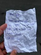 Polícia encontra bilhete durante reforço do patrulhamento em Marechal Rondon