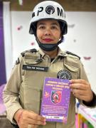 Ronda Maria da Penha realiza ações educativas para garantir o combate à violência de gênero durante o Carnaval de Juazeiro