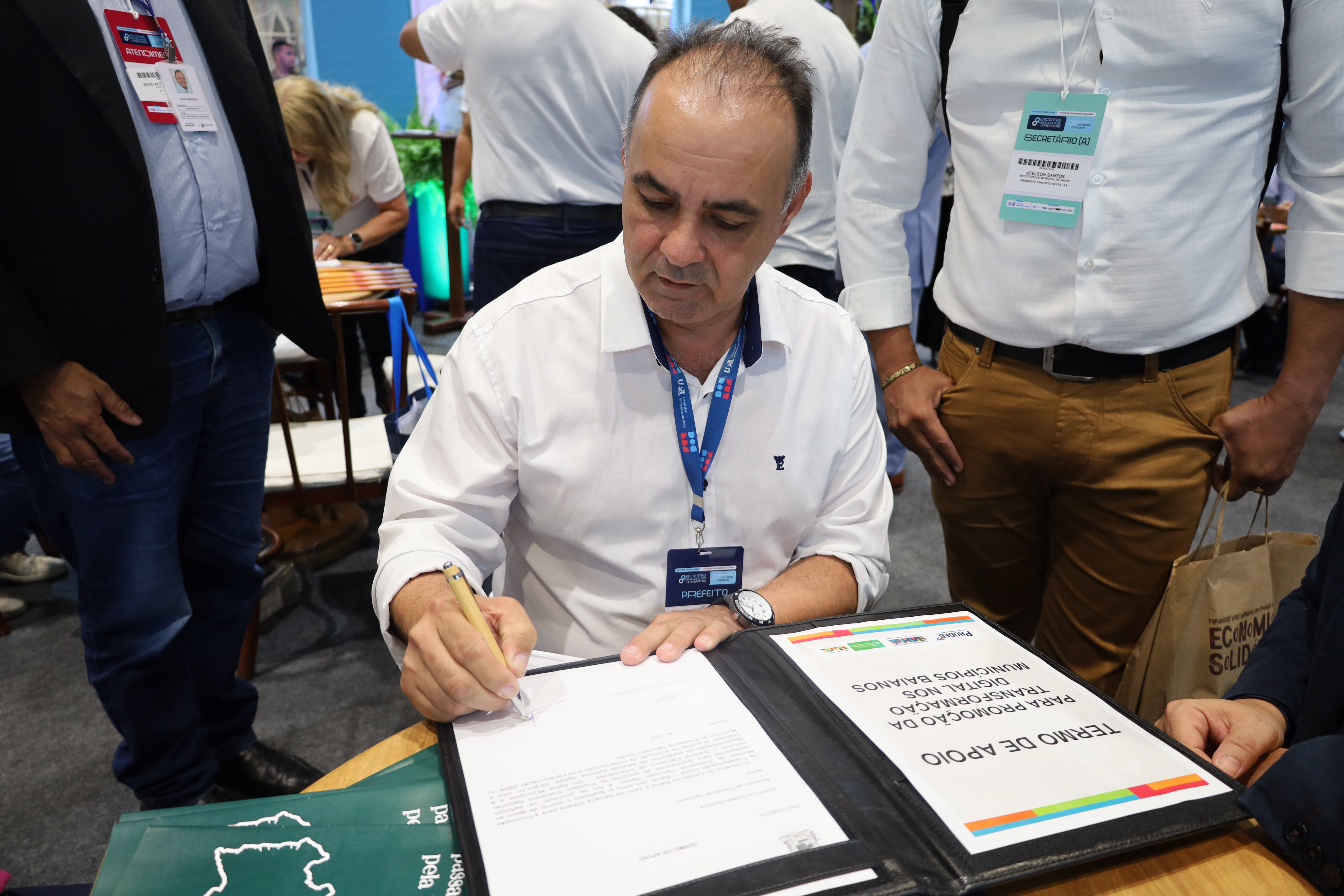 Saeb divulga tramitação eletrônica em Encontro de Prefeitos e Prefeitas