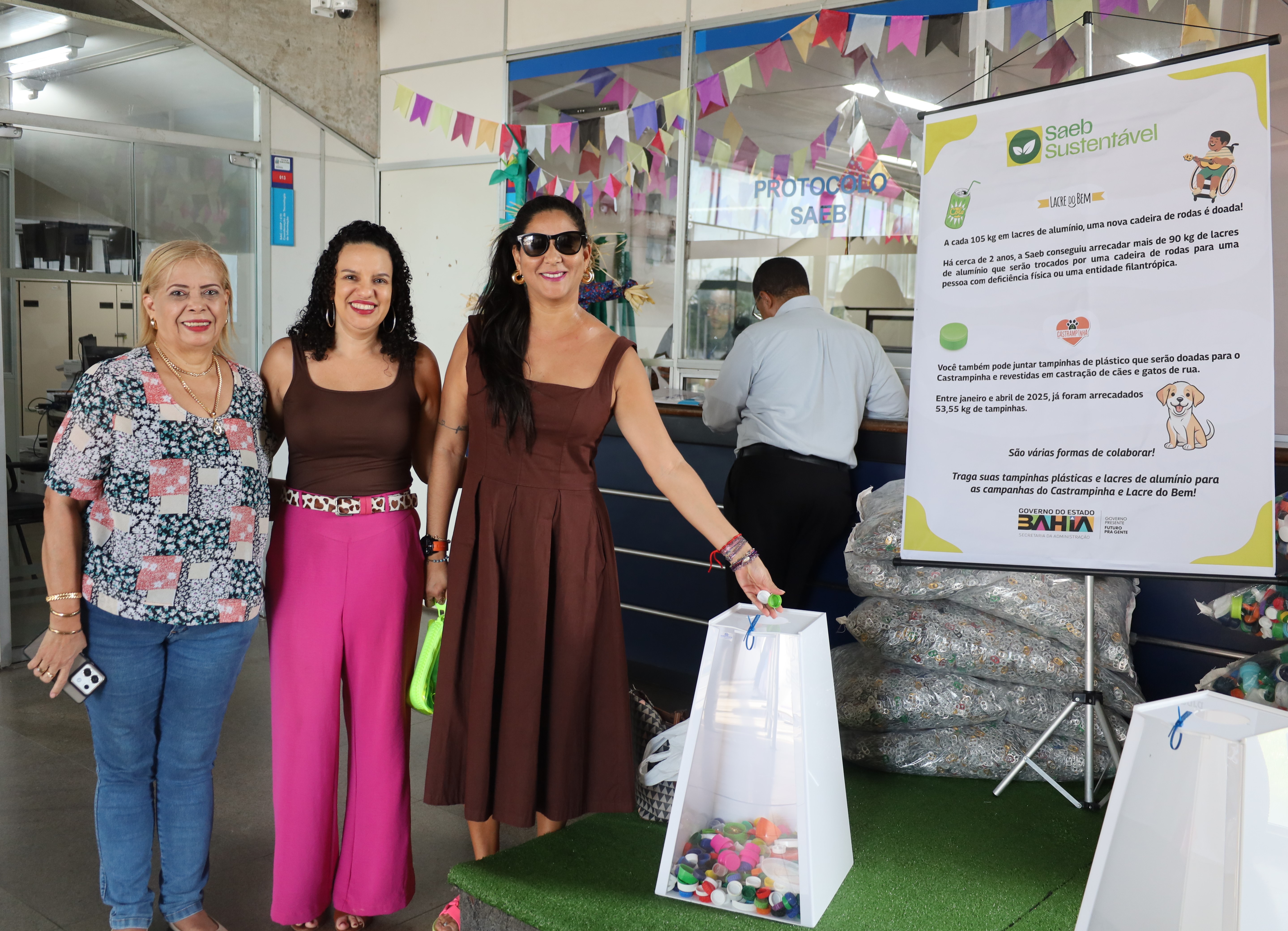 Junho Verde: Saeb realiza ações de sustentabilidade e preservação ambiental