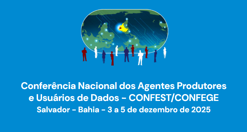 Banner sobre a Conferência Nacional dos Agentes Produtores e Usuários de Dados