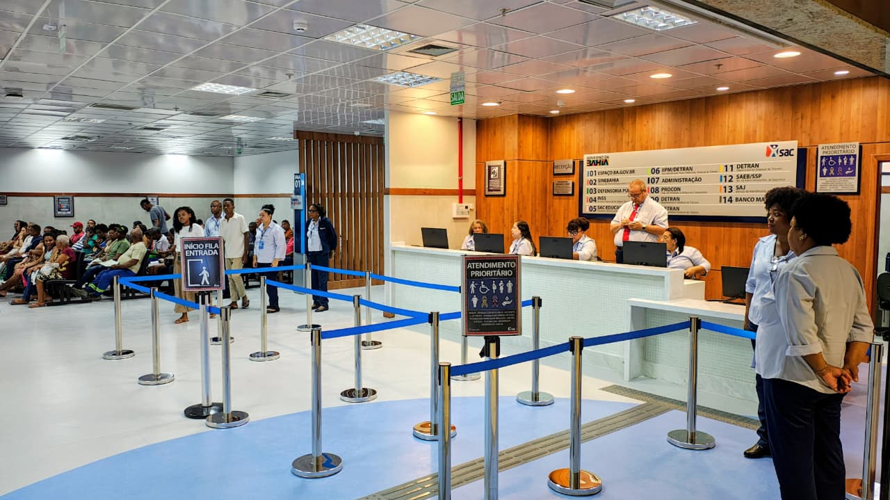 Imagem da recepção do SAC Rodoviária