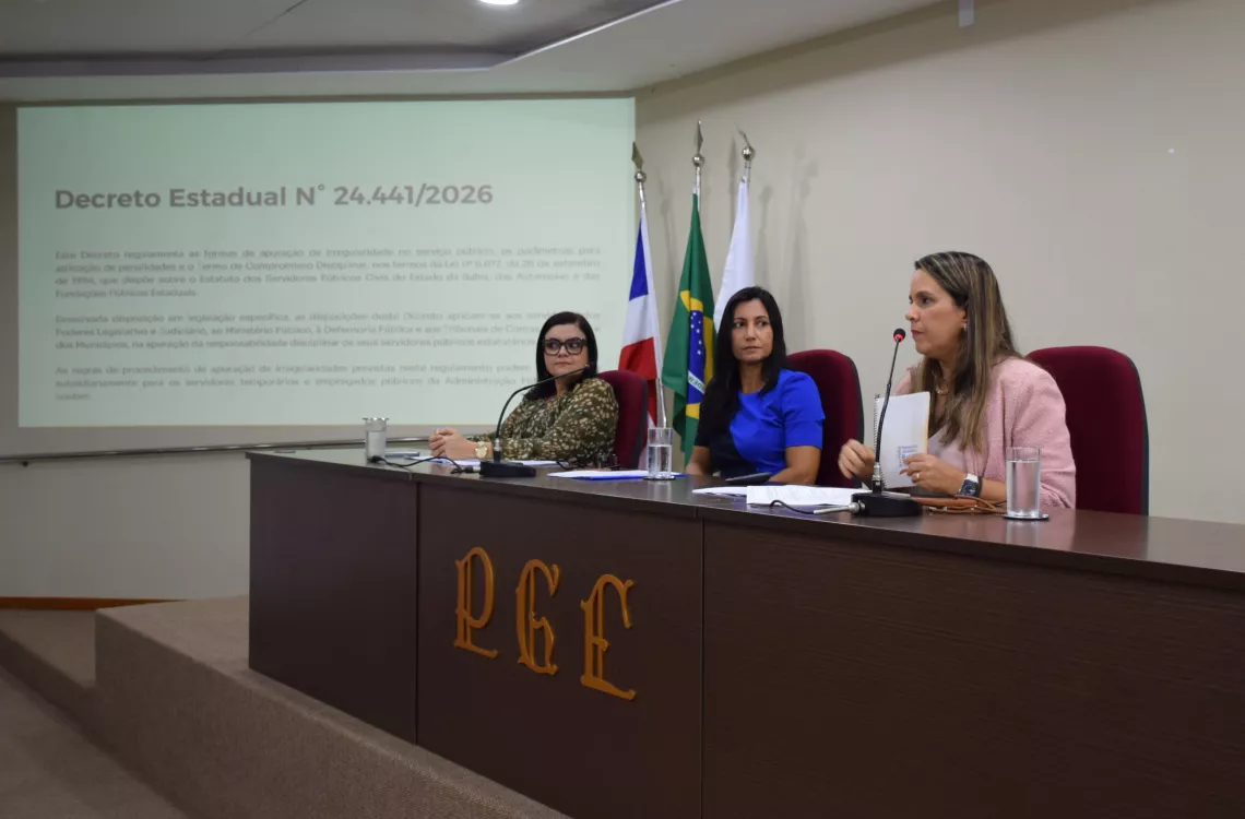 PGE-BA e SAEB debatem os critérios, requisitos e procedimentos do novo instrumento de solução consensual previsto no Decreto estadual nº 24.441/2026.