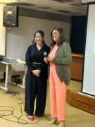 Instrutora do curso e a superintendente da Previdência, Rosário Muricy