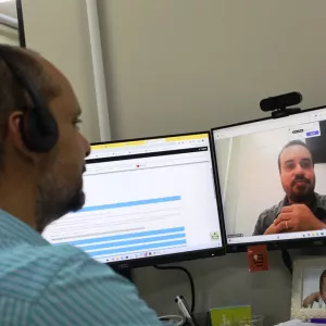 Marcio Souza, coordenador do SEI, durante live