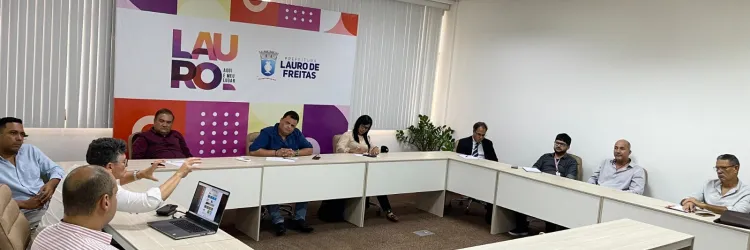 reunião com prefeita de Lauro de Freitas