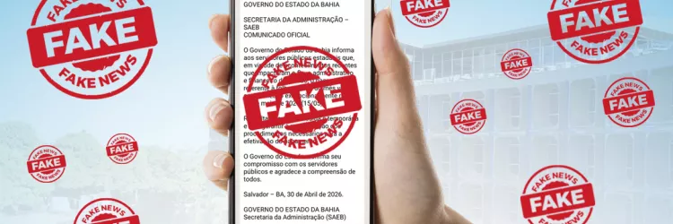 Ilustração sobre fake news