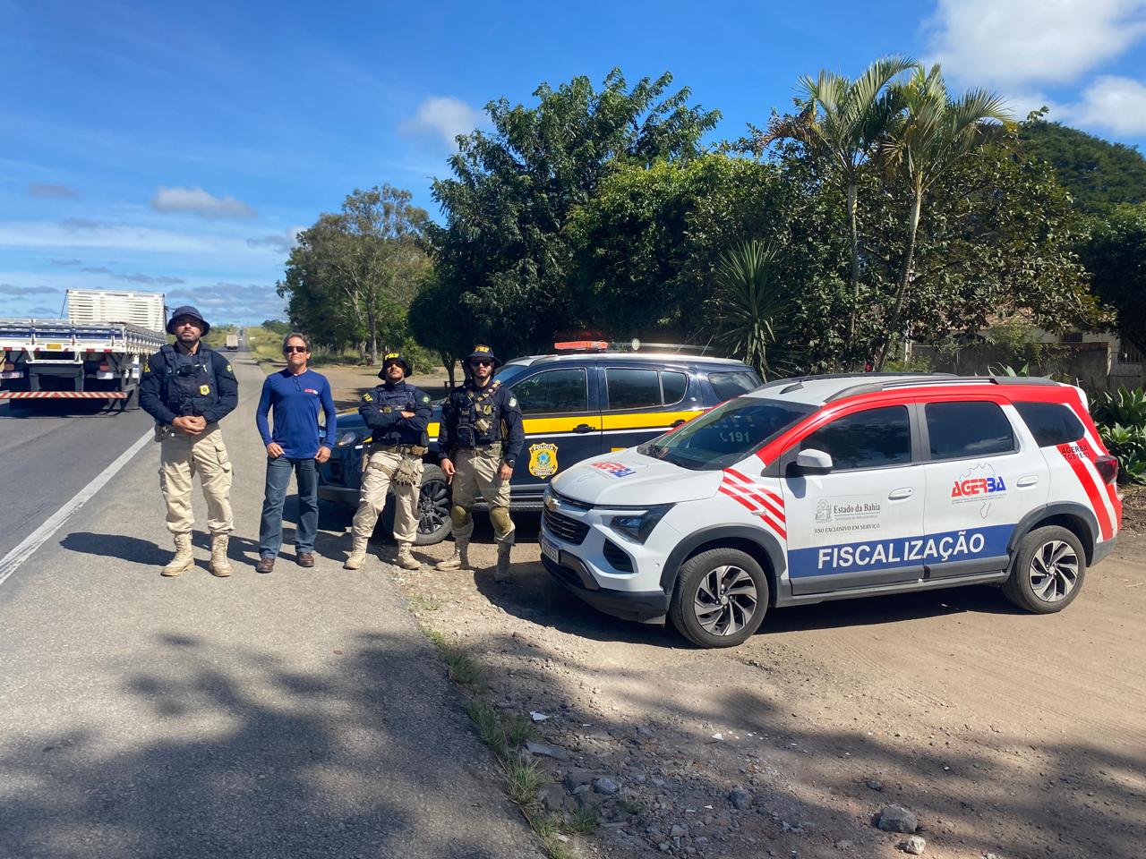 Imagem da equipe em operação de fiscalização