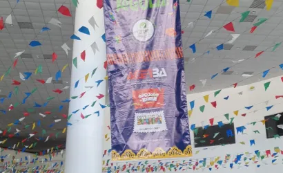 Banner dentro da Rodoviária