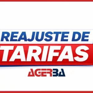 Banner com o nome reajuste das Tarifas 