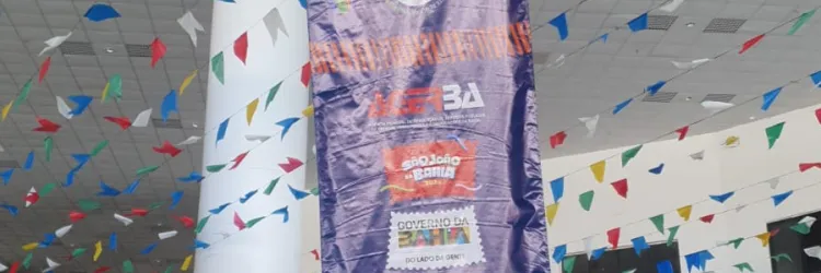 Banner dentro da Rodoviária