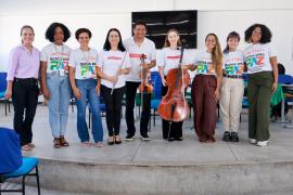 Parceria entre Bahia Pela Paz e OSBA amplia acesso à cultura de jovens acompanhados pelos Coletivos Bahia Pela Paz de Camaçari