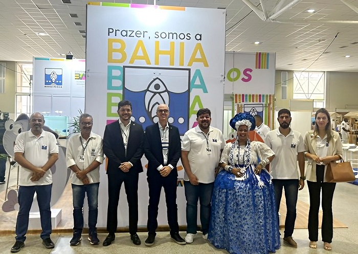 Diretoria e técnicos da Bahia Pesca na Expo Pesca