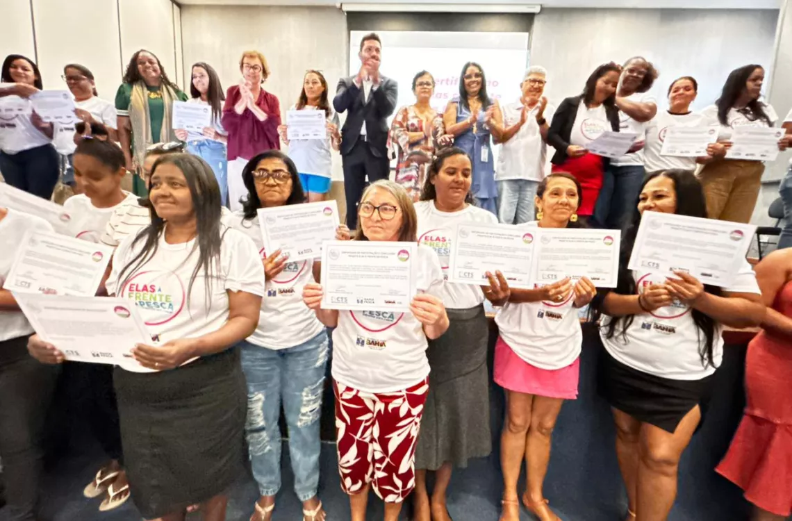 Certificação Elas à Frente da Pesca