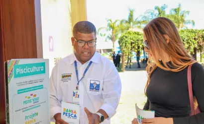 Durante a Bahia Farm Show 2026, a Bahia Pesca apresentou ações de fortalecimento da aquicultura e destacou perspectivas de novos investimentos para o desenvolvimento da cadeia produtiva do pescado no estado.