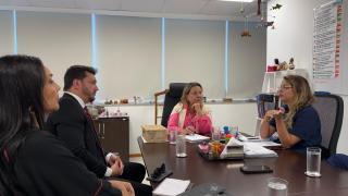 O presidente da Bahia Pesca reuniu-se com a secretária nacional de Aquicultura, Tereza Nelma