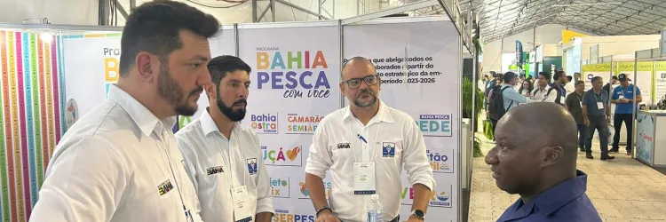 Estande da Bahia Pesca na Aquishow