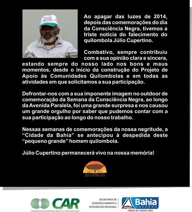 Mensagem Julio Cupertino