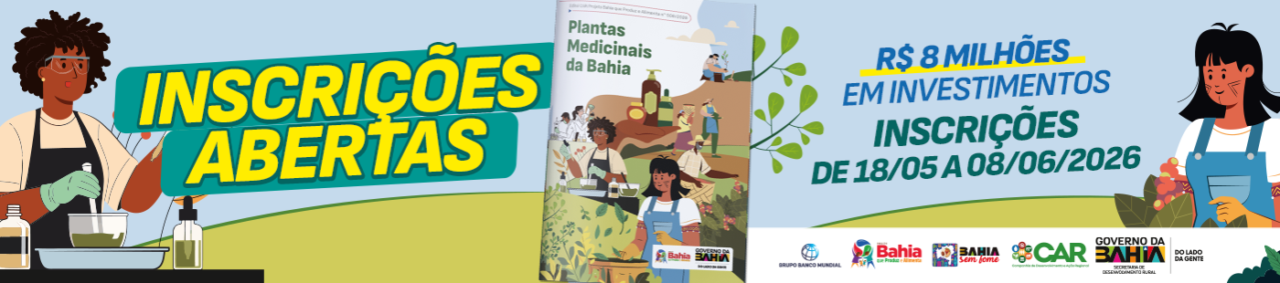 EDITAL CAR Nº 006 2026 - PLANTAS MEDICINAIS DA BAHIA