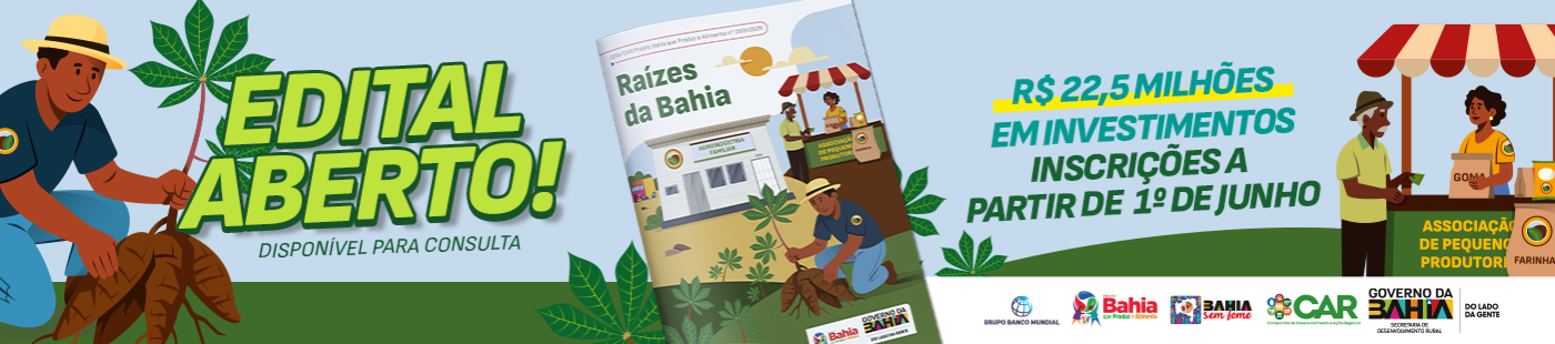 EDITAL CAR Nº 008 2026 - RAÍZES DA BAHIA