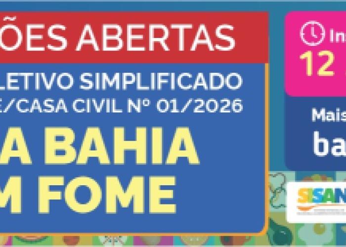 Edital 001/2026 - CGCFOME - PROCESSO SELETIVO SIMPLIFICADO/ REDA