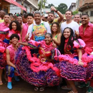 Foto do governador no São João em Gandu