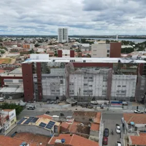 Foto das obras de ampliação do Hospital Regional em Juazeiro