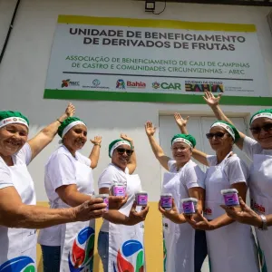 Mulheres beneficiadas na agroindustria