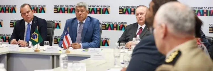 Foto da reunião - Governador sanciona lei que institui o programa Bahia Pela Paz