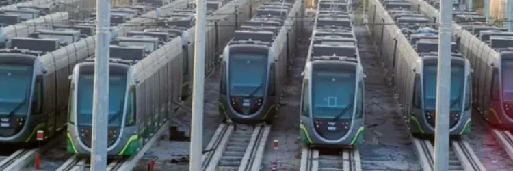 Imagem dos trens do VLT 