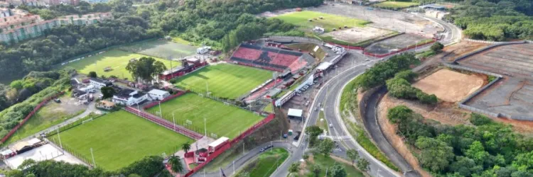 Imagem aérea da ampliação