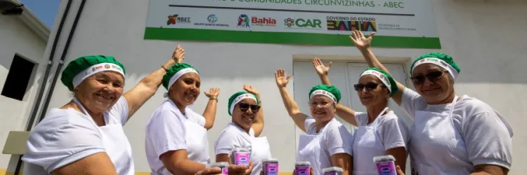 Mulheres beneficiadas na agroindustria