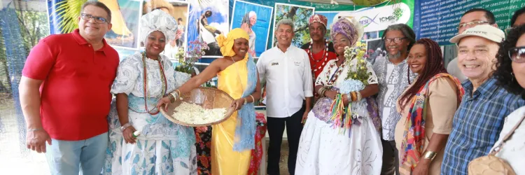 Baianas e o governador do festival