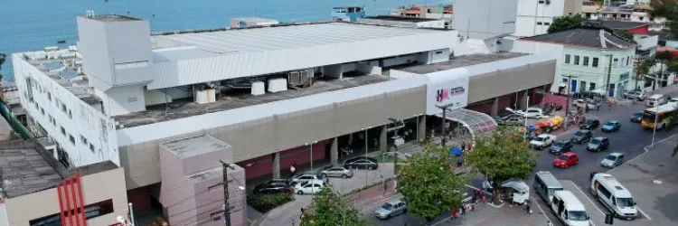 Visão panorâmica do hospital